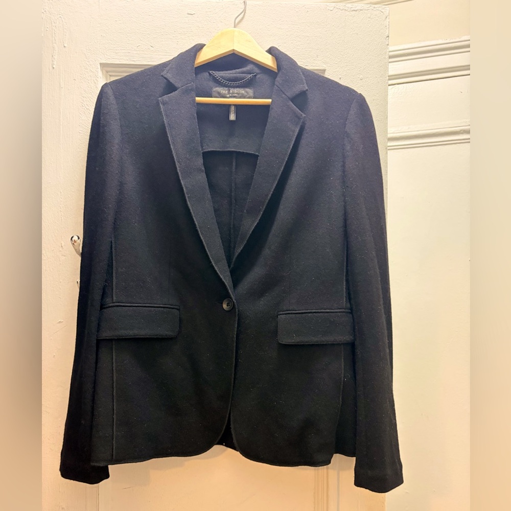 Rag & Bone Black Wool Blazer